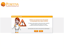 Tablet Screenshot of positivaenlinea.gov.co